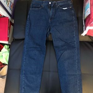 Straight Leg Denim Jeans, Size 8